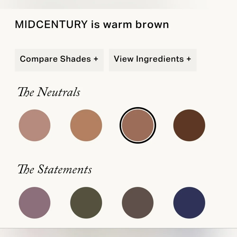 Midcentury Merit Solo Shadow Warm Brown Brand New In Box Full Size